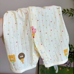 Bộ Body Đùi Cúc Giữa Mùa Hè Mỏng Mát Họa Tiết Đáng Yêu Cho Bé Sơ Sinh 24BDDU