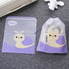 Túi zip đựng quần áo, đồ dùng cá nhân cho bé khi đi du lịch chống bụi, chống nước họa tiết hoạt hình dễ thương