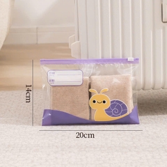Túi zip đựng quần áo, đồ dùng cá nhân cho bé khi đi du lịch chống bụi, chống nước họa tiết hoạt hình dễ thương