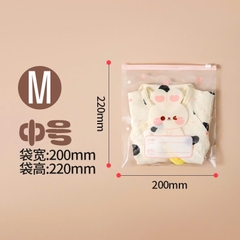 Túi zip đựng quần áo, đồ dùng cá nhân cho bé khi đi du lịch chống bụi, chống nước họa tiết hoạt hình dễ thương