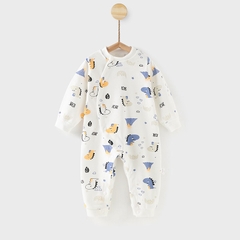 Bộ Body Thu Đông Dài Tay Cotton Mềm Mại Cho Bé 0-2 Tuổi 08BDD