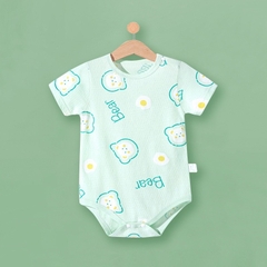 Bodysuit cộc tay cho bé trai bé gái sơ sinh mùa hè mỏng mát, họa tiết dễ thương 𝟏𝟗𝐁𝐃𝐒