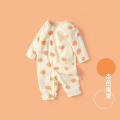 Body Cúc Giữa Dài Tay Hè Thu Mỏng Mát Cho Bé Nằm Điều Hoà 01BDD
