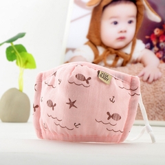 Khẩu Trang 3D 4 Lớp Chống Bụi Xuất Hàn Có Nút Chỉnh Quai Đeo Cho Bé 0-3Tuổi