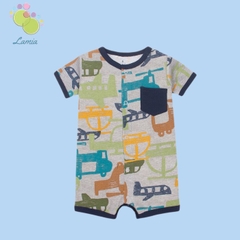 Bộ Body Đùi Hè Xuất Dư, Romper Đùi Cho Bé Trai Sơ Sinh 2-24 Tháng Lamia