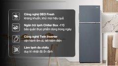 Tủ lạnh Aqua Inverter 358 lít AQR-T410FA(SL)