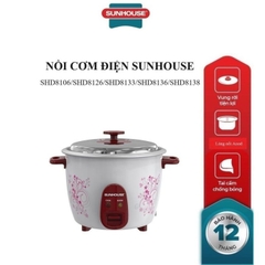Nồi Cơm Điện Nắp Rời 1.8 Lít Sunhouse SHD8126