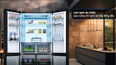 Tủ lạnh Aqua Inverter 660 lít Multi Door AQR-M727XA(GS)U1
