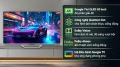 Google Tivi QLED Aqua 4K 50 inch AQT50S80UX
