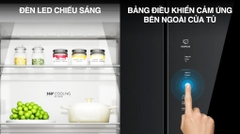 Tủ lạnh Aqua Inverter 410 lít Multi Door AQR-M466XA(GB)