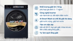 Máy giặt Aqua Inverter 10 kg AW10-B4377U1L(GN)