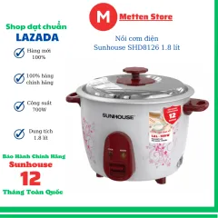 Nồi Cơm Điện Nắp Rời 1.8 Lít Sunhouse SHD8126