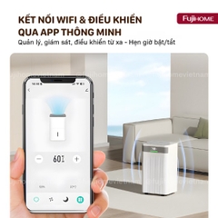 Máy hút ẩm dân dụng Fujihome DH12NW – Công suất 12 lít/ngày, lọc không khí, điều khiển thông minh