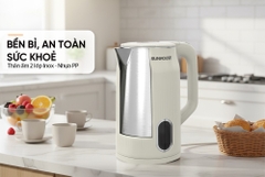 ẤM SIÊU TỐC INOX 2 LỚP 3L SUNHOUSE SHD1365