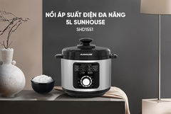Nồi Chiên Không Dầu 5.0 Lít Sunhouse SHD1551