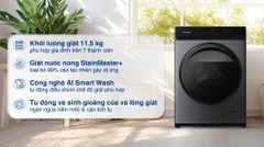 Máy giặt Panasonic Inverter 11.5 kg NA-V115FA1LV
