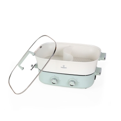 Bếp Nướng Lẩu Hai Ngăn Tháo Rời Đa Năng 6.5L Kalpen PP66