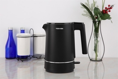 Bình đun siêu tốc Toshiba KT-15DS1NV – 1.5 lít, công suất 1800–2150W, ruột inox SUS 304, 2 lớp cách nhiệt, đun nước nhanh chóng và an toàn