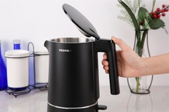 Bình đun siêu tốc Toshiba KT-15DS1NV – 1.5 lít, công suất 1800–2150W, ruột inox SUS 304, 2 lớp cách nhiệt, đun nước nhanh chóng và an toàn