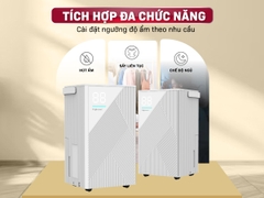 Máy hút ẩm dân dụng Fujihome DH14 – Công suất 14 lít/ngày, cảm biến thông minh, lọc khí Ion kép, vận hành êm ái