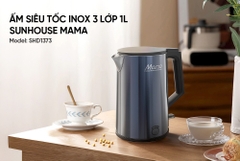 Ấm Siêu Tốc Inox 3 Lớp Sunhouse 1.0 Lít HTD1373