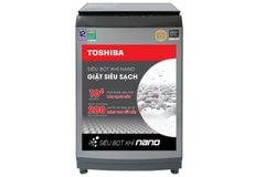 Máy giặt Toshiba Inverter 12 kg AW-DUK1300KV(SG) – Giặt mạnh mẽ, tiết kiệm điện, bền bỉ vượt trội