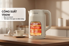 ẤM SIÊU TỐC INOX 2 LỚP 3L SUNHOUSE SHD1365