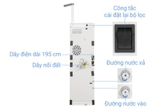 Máy lọc nước RO Toshiba TWP-N2396SVN(W) 10 lõi – Công nghệ RO 75 GPD Mỹ, đèn UV diệt khuẩn, tạo nước kiềm