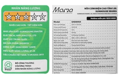 Nồi cơm cao tần Sunhouse Mama 1.8 lít SHD8959