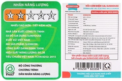 Nồi cơm nắp gài Sunhouse 1.8 lít SHD8611N