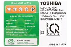 Quạt đứng Toshiba 9 cánh DC inverter F-LSD30(W)VN 30W