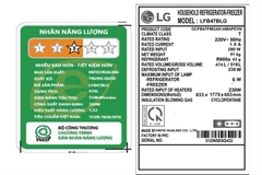 Tủ lạnh LG Inverter 474 lít Multi Door LFB47BLG
