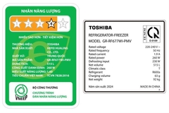 Tủ lạnh Toshiba Inverter 515 lít GR-RF677WI-PMV(06)-MG