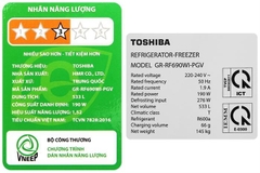 Tủ lạnh Toshiba Inverter 533 lít Japandi Multi Door GR-RF690WI-PGV(67)