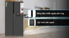 Tủ lạnh Toshiba Inverter 596 lít Side By Side GR-RS775WI-PMV(06)-MG
