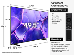 Smart Tivi Crystal UHD Samsung 4K 50 Inch UA50U8000F