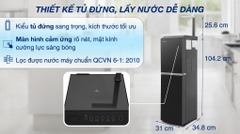 Máy lọc nước RO nóng nguội lạnh Toshiba TWP-W2396SVN(M) 10 lõi – Công nghệ RO 75 GPD Mỹ, đèn UV diệt khuẩn, tạo nước kiềm