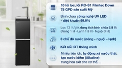 Máy lọc nước RO nóng nguội lạnh Toshiba TWP-W2396SVN(M) 10 lõi – Công nghệ RO 75 GPD Mỹ, đèn UV diệt khuẩn, tạo nước kiềm