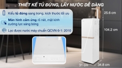 Máy lọc nước RO nóng nguội Toshiba TWP-H2396SVN(W) 10 lõi – Công nghệ RO 75 GPD Mỹ, đèn UV diệt khuẩn, tạo nước kiềm