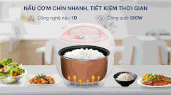 Nồi cơm nắp gài Sunhouse 1.2 lít SHD8217W