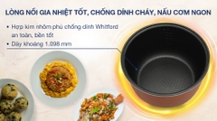 Nồi cơm nắp gài Sunhouse 1.2 lít SHD8217W