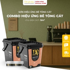 Combo 5m2 -  Sơn hiệu ứng Bê Tông Cát [Định mức 5m2]|HIỆU ỨNG DE'GON