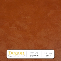 Sơn hiệu ứng bê tông tone màu  Đỏ Hồng [4,5kg] |- Định mức 8-10m2 |HIỆU ỨNG DE'GON