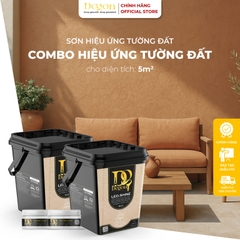 Combo 5m2 sơn hiệu ứng tường đất [Định mức 5m2]|HIỆU ỨNG DE'GON