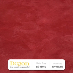 Sơn hiệu ứng bê tông tone màu  Đỏ Hồng [4,5kg] |- Định mức 8-10m2 |HIỆU ỨNG DE'GON