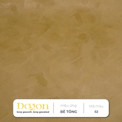 Sơn hiệu ứng bê tông tone Nâu[1,5kg]| -  Định mức 2-3m2 | HIỆU ỨNG DE'GON
