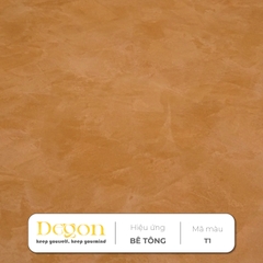 Sơn hiệu ứng bê tông tone Nâu[1,5kg]| -  Định mức 2-3m2 | HIỆU ỨNG DE'GON