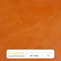 Sơn hiệu ứng bê tông tone Nâu[1,5kg]| -  Định mức 2-3m2 | HIỆU ỨNG DE'GON