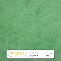 Sản phẩm: Sơn hiệu ứng bê tông tone Xanh  [1,5kg]|Định mức 2-3m2| HIỆU ỨNG DE'GON