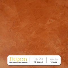 Sơn hiệu ứng bê tông tone Đỏ hồng [1,5kg]| - Định mức 2-3m2| HIỆU ỨNG DE'GON
